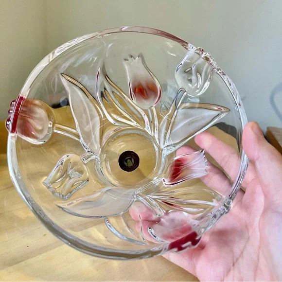 Walther-Glas Nadine Satin-Rose lidded Candy Dish - Picture 3 of 6